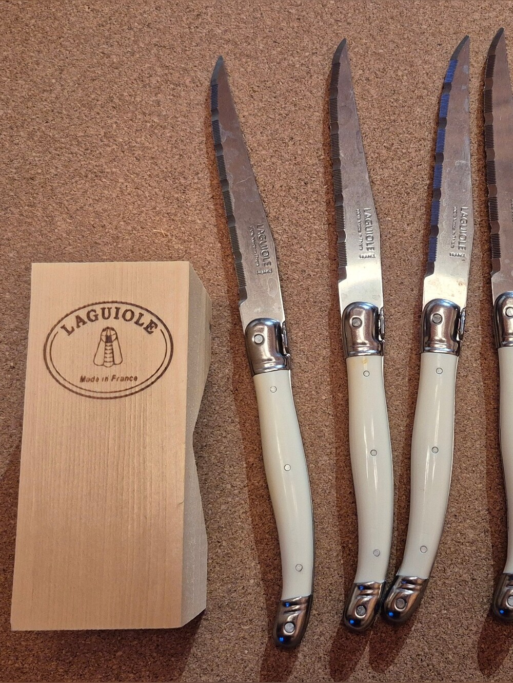 Laguiole Bumble Bee Steak Knife Set Of 6